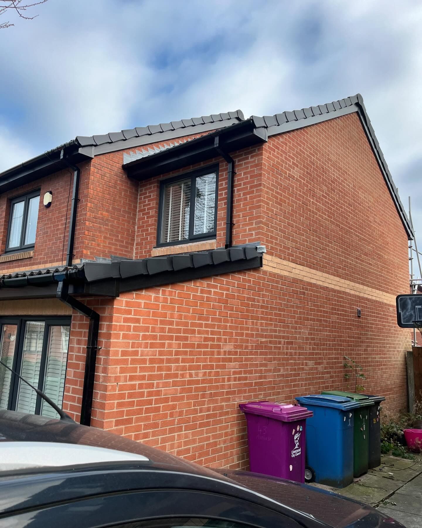 Professional gutter installation on Liverpool property